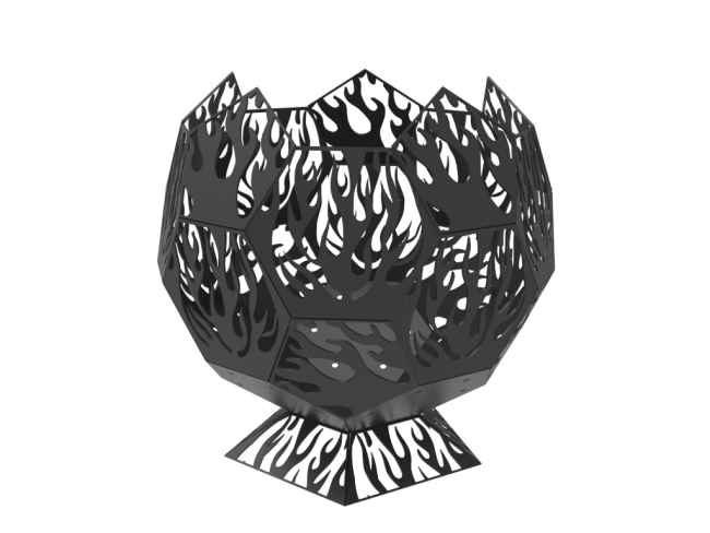 Костровая чаша Kennet Огненный цветок (620х580)